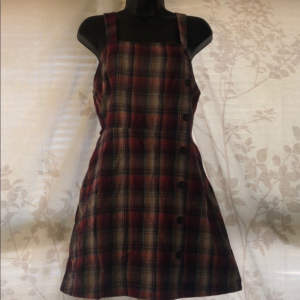 Wild fable plaid overall